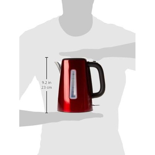  Russell Hobbs Wasserkocher, Luna rot, 1,7l, 2400W, Schnellkochfunktion, optimierte Ausgusstuelle, Kalkfilter, Wasserstandsanzeige mit Fuellmengenmarkierung, Teekocher 23210-70