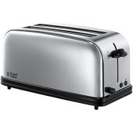 Russell Hobbs 23520-56 2-Schlitz-Langschlitz Victory Toaster (2 extra breite Langschlitzkammern fuer 4 Toastscheiben, inkl. Broetchenaufsatz, 6 einstellbare Braunungsstufen und Aufta