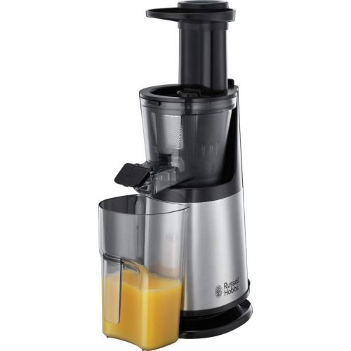  Russell Hobbs 25170-56 Slow-Juicer (Entsafter fuer Obst und Gemuese, 3 Siebeinsatze (fein, grob und gefrorene Fruechte), inkl. Ruecklauffunktion, BPA-frei, elektrische Obstpresse, Saft