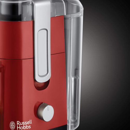  Russell Hobbs Entsafter Desire, extra grosse Einfuelloeffnung f. ganzes Obst & Gemuese, 2 Geschwindigkeitsstufen, 750ml Saftbehalter, 2,0l Fruchtfleischbehalter, BPA-frei, elektrische