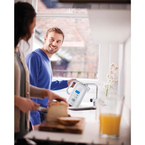  Russell Hobbs Wasserkocher Precision, 1,7l, 2200W, digitale Temperatureinstellung & LCD Anzeige, 25°-100°C einstellbar fuer die Zubereitung von Babynahrung & Tee, Warmhaltefunktion,