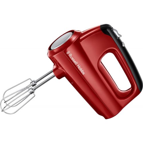  Russell Hobbs Handmixer Desire, 5 Geschwindigkeitsstufen plus Turbofunktion, spuelmaschinengeeignete 2 Ruehrbesen & 2 Knethaken, Handruehrer 24670-56