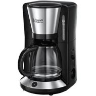 Russell Hobbs Kaffeemaschine Adventure Edelstahl, Glaskanne bis zu 10 Tassen, 1,25l, Warmhalteplatte, Abschaltautomatik, Tropf-Stopp, 1100 Watt, Filterkaffeemaschine 24010-56