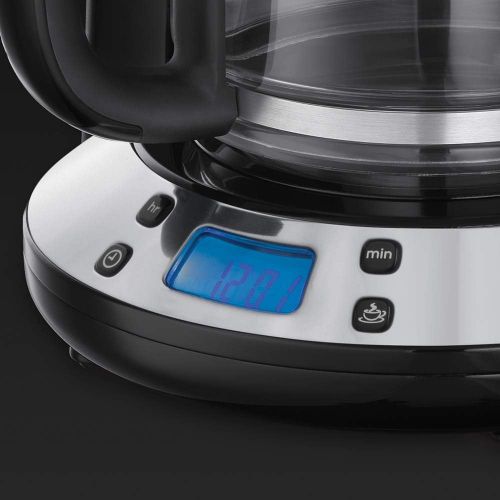  Russell Hobbs Digitale Kaffeemaschine Colours+ blau, programmierbarer Timer, 1,25l Glaskanne, bis 10 Tassen, Warmhalteplatte, Abschaltautomatik, 1100W, Filterkaffeemaschine 24034-5