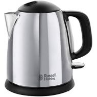 Russell Hobbs Wasserkocher Chester, 2400 Watt, 1.7l, Schnellkochfunktion, Perfect-Pour-Ausgusstuelle, Wasserstandsanzeige, 20420-70, Edelstahl/schwarz