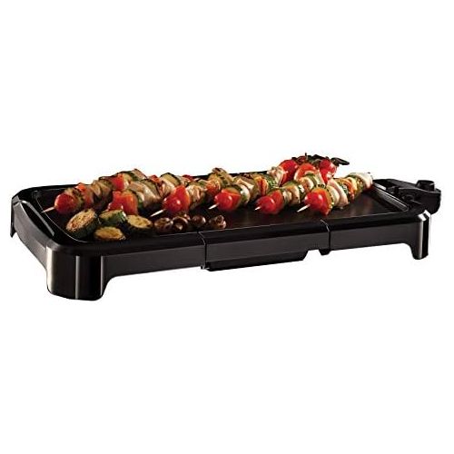  Russell Hobbs 19800-56 Teppan-Yaki Tischgrill Classics, 50 x 26 cm grosse Grillflache, antihaftbeschichtete Grillplatte, 1500 Watt, schwarz