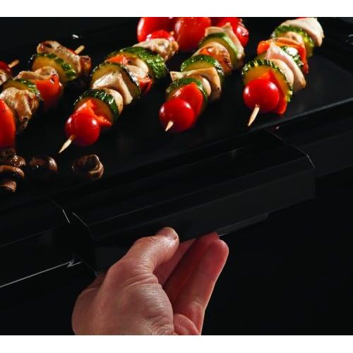  Russell Hobbs 19800-56 Teppan-Yaki Tischgrill Classics, 50 x 26 cm grosse Grillflache, antihaftbeschichtete Grillplatte, 1500 Watt, schwarz