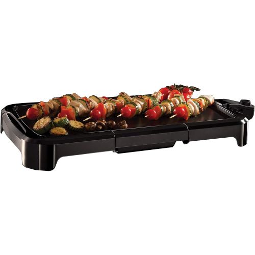  Russell Hobbs 19800-56 Teppan-Yaki Tischgrill Classics, 50 x 26 cm grosse Grillflache, antihaftbeschichtete Grillplatte, 1500 Watt, schwarz