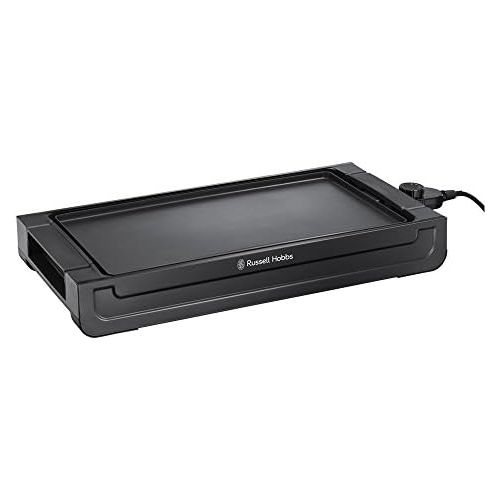  Russell Hobbs Grill Teppanyaki Fiesta (Elektrogrill, 45 x 25 cm herausnehmbare & antihaftbeschichtete Tischgrill  Platte), variable Temperatureinstellung, Fettauffangschale, 2400W