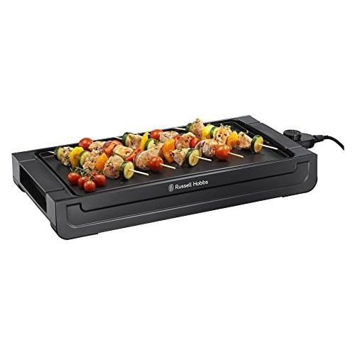  Russell Hobbs Grill Teppanyaki Fiesta (Elektrogrill, 45 x 25 cm herausnehmbare & antihaftbeschichtete Tischgrill  Platte), variable Temperatureinstellung, Fettauffangschale, 2400W