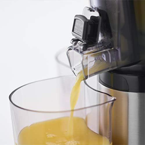  Russell Hobbs 25170-56 Slow-Juicer (Entsafter fuer Obst und Gemuese, 3 Siebeinsatze (fein, grob und gefrorene Fruechte), inkl. Ruecklauffunktion, BPA-frei, elektrische Obstpresse, Saft