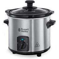 Russell Hobbs Slow Cooker, Schongarer Mini 2,0l, 2 Temperatureinstellungen & Warmhaltefunktion, Keramik Gartopf, kompaktes Design, Compact Home Slowcooker 25570-56