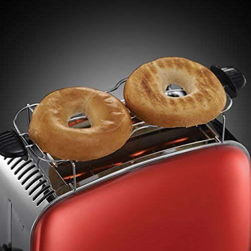  [아마존베스트]Russell Hobbs Toaster Colours+ Red, 2 Extra Wide Toast Slots, 1670W, 23330-56 & Kettle, Legacy Red, 1.7L, 2400W, Quick Boil Function, Quiet Boil Technology, Optimised Spout