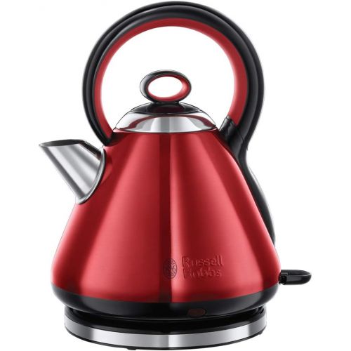  [아마존베스트]Russell Hobbs Toaster Colours+ Red, 2 Extra Wide Toast Slots, 1670W, 23330-56 & Kettle, Legacy Red, 1.7L, 2400W, Quick Boil Function, Quiet Boil Technology, Optimised Spout