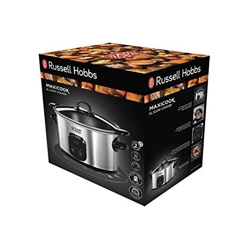  [아마존베스트]Russell Hobbs Slow Cooker, Stainless steel/black