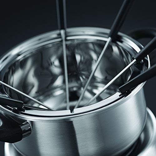  [아마존베스트]Russell Hobbs Fiesta Fondue Set (Cheese Fondue, Chocolate Fondue or Oil Fondue), 6 Forks, Dishwasher Safe Stainless Steel Pot, 1200 Watt, Electric Fondue Set 22560-56