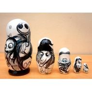 Russian Nesting Doll Russian nesting Doll The Nightmare before Christmas Jack Skellington. Set of 5 piece. Hand-painted in Russia.