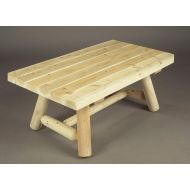 Rustic Cedar Cedarlooks 020090A Log Rectangular Coffee Table