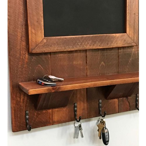  Rustic Wall Co. Reclaimed Wood Hanging Chalkboard with Shelf