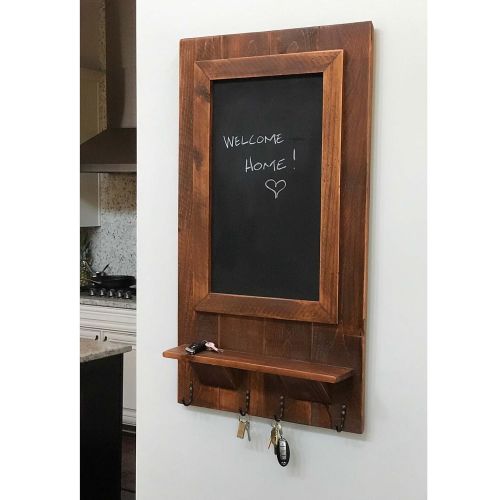  Rustic Wall Co. Reclaimed Wood Hanging Chalkboard with Shelf