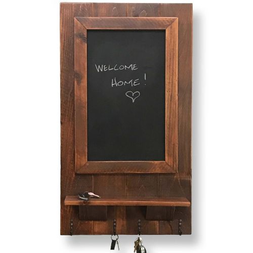  Rustic Wall Co. Reclaimed Wood Hanging Chalkboard with Shelf