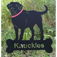 /RusticaOrnamentals Labrador Retriever Garden Stake or Wall Hanging, Pet Memorial, Lab, Wall Art, Metal, Rust, Lawn Ornament, Outdoor, Dog, Garden Art, Sign