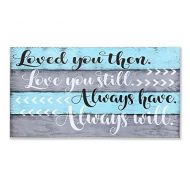 Rusticly Inspired Signs Loved You Then Love You Still Always Have Always Will Wood Pallet Sign