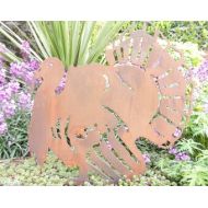 RustyRoosterMetalArt Turkey Decor  Turkey Gift  Thanksgiving Turkey gift  Rusty Metal Turkey  Metal Garden Art  Rusty Metal Garden Decor  Turkey Ornament