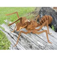 RustyRoosterMetalArt Ant Garden Sculpture  Giant 3D insect Garden Decor  Insect Gift  Rusty Metal Ant Garden art  Insect Garden sculpture