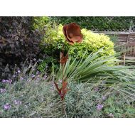 RustyRoosterMetalArt Poppy Sculpture / Remembrance Poppy / Rusty Metal Poppy Sculpture / Flower Sculpture / Rusty Metal Garden Decoration / Poppy Memorial