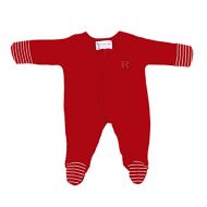 Two Feet Ahead Rutgers Scarlet Knights NCAA Newborn Baby Long Sleeve Colored Footed Romper