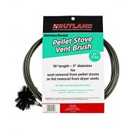 Rutland Products Rutland 3 Inch Pellet Stove/Dryer Vent Brush with 10 Feet Handle