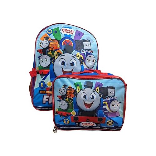  Ruz Thomas Train and Friends 16 Inch Backpack with Detachable Lunch Box