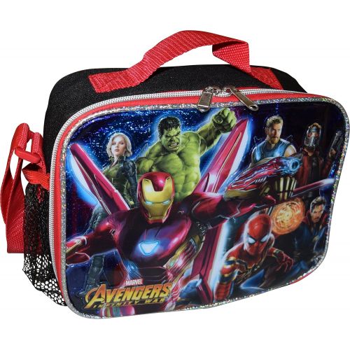  Ruz Marvel Avengers Infinity War 12 School Backpack And Insulated Lunch Box Set