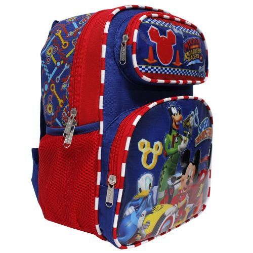  Ruz Small Backpack - Disney - Mickey Mouse - Roadster Racers Red/Blue 12 Bag 002879