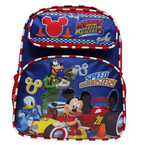  Ruz Small Backpack - Disney - Mickey Mouse - Roadster Racers Red/Blue 12 Bag 002879