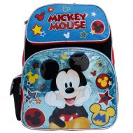 Ruz Disney Mickey Mouse Black Red & Blue 16 Backpack