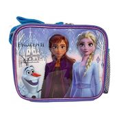 Ruz Disney Frozen Elsa Olaf & Anna Insulated 9.5 Lunch Bag with Shoulder Strap