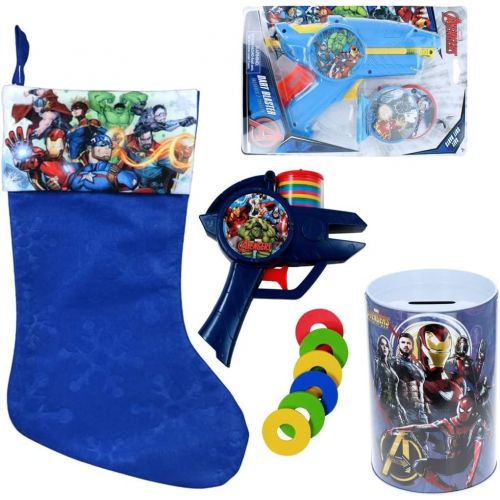  Ruz Marvel Avengers Holiday Stocking Stuffer Bundle Gift for Kids Filled with Toys