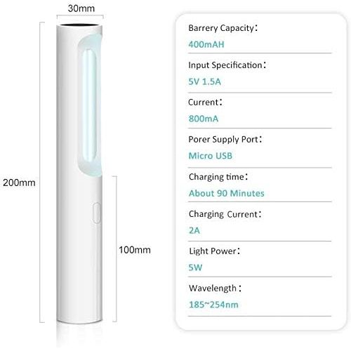  Rveal UVILIZER Flip Handheld Portable Sterilizer Mini UV Light Sanitizer 99.99% of Germs (Disinfect w/Foldable, 2W Long-Life UV-C Lamp, Auto-Off)