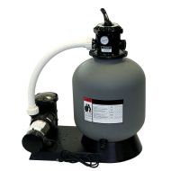 Rx Clear Radiant Complete Sand Filter System | for Above Ground Swimming Pool | Extreme Niagara 3/4 HP Pump | 16 Inch Tank | 110 Lb Sand Capacity | Up to 16,000 Gallons