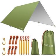 Ryaco Camping Zeltplane, 3m x 3m Tarp fuer Hangematte, wasserdicht Leicht Kompakt Zeltunterlage Picknickdecke Hammock fuer Camping Outdoor Plane fuer Ourdoor Camping MEHRWEG