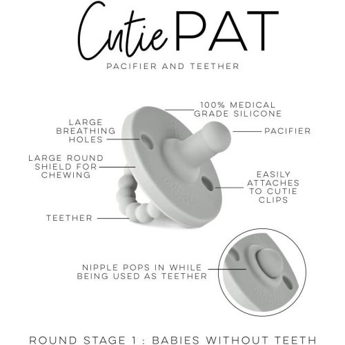  [아마존베스트]Ryan & Rose Ryan and Rose Cutie PAT Pacifier Grey Stage 1