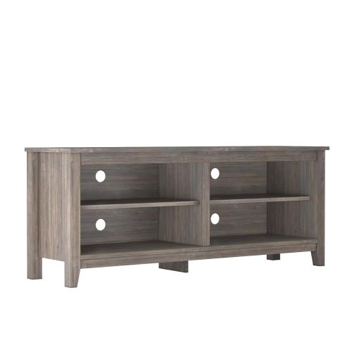  Ryan Rove Mission 58” Modern Wood Storage TV Stand Console Entertainment Center in Ash Grey