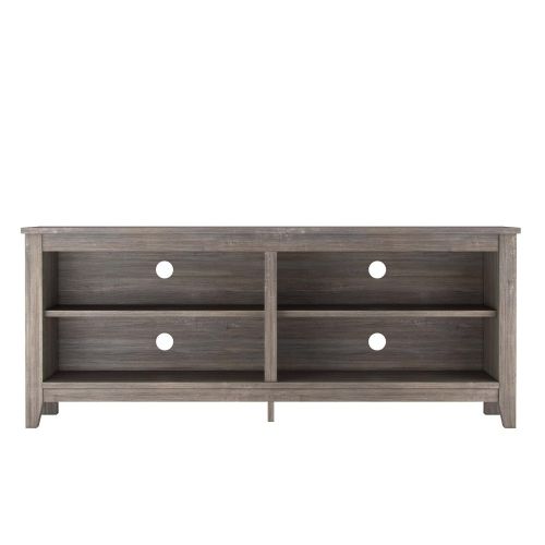  Ryan Rove Mission 58” Modern Wood Storage TV Stand Console Entertainment Center in Ash Grey