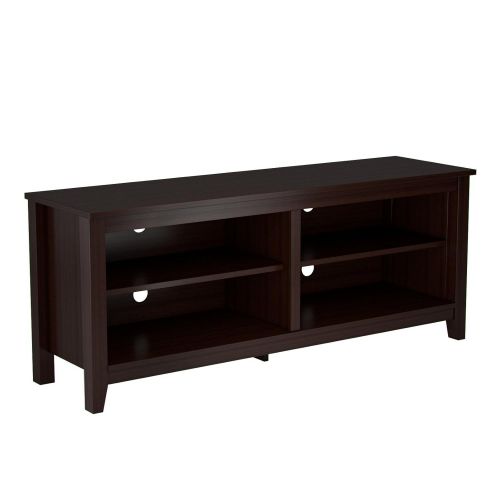  Ryan Rove Mission 58” Modern Wood Storage TV Stand Console Entertainment Center in Espresso