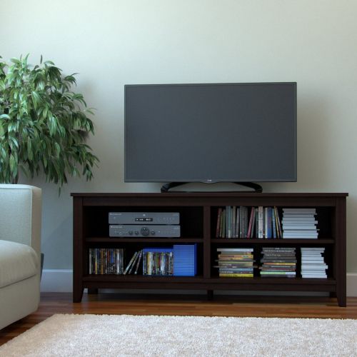  Ryan Rove Mission 58” Modern Wood Storage TV Stand Console Entertainment Center in Espresso