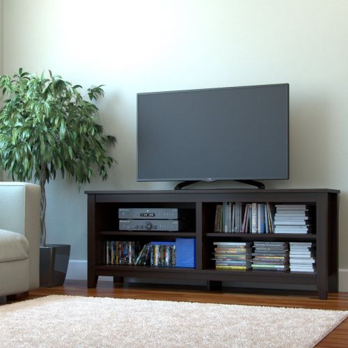  Ryan Rove Mission 58” Modern Wood Storage TV Stand Console Entertainment Center in Espresso