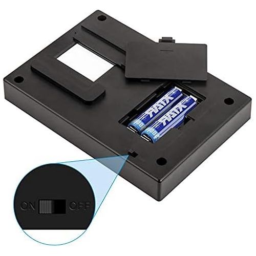  [아마존베스트]Rybozen Slide scanner, scan and save your 24 x 36 mm negatives and slides with your smartphone camera. Can be used for all types of 35 mm films (2 AA batteries are sold separately)