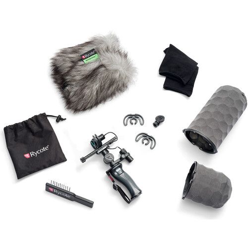  Rycote HC-22 Shotgun Microphone with Nano Shield Windshield Kit NS4-DB